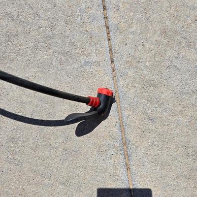 Floor-Style Bicycle Air Pump with two Heavy-Duty Cable Locks