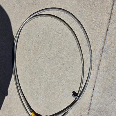Floor-Style Bicycle Air Pump with two Heavy-Duty Cable Locks