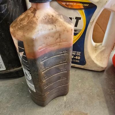 Lot of Mixed Motor Oils, Fuel Additives & Fuel Can