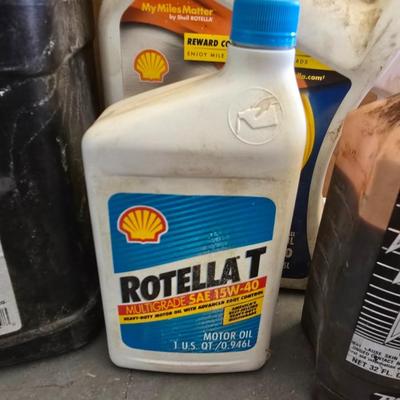 Lot of Mixed Motor Oils, Fuel Additives & Fuel Can