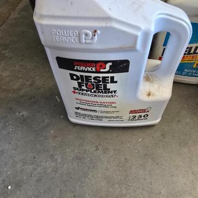 Lot of Mixed Motor Oils, Fuel Additives & Fuel Can