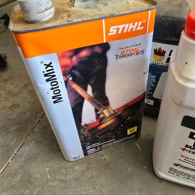 Lot of Mixed Motor Oils, Fuel Additives & Fuel Can