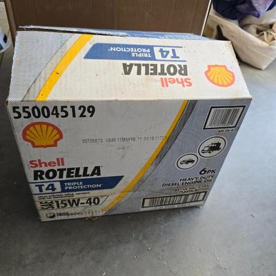 Gasoline Can & Shell Rotella Diesel Oil