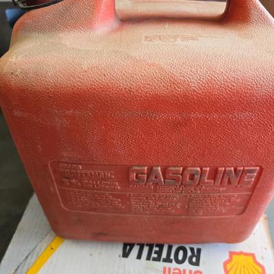 Gasoline Can & Shell Rotella Diesel Oil