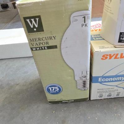 American Fluorescent Strip Lite & Bulb Lot – Garage/Workshop Lighting