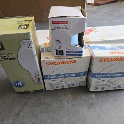 American Fluorescent Strip Lite & Bulb Lot – Garage/Workshop Lighting