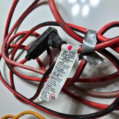 2 Extension Cords – Yellow & Red