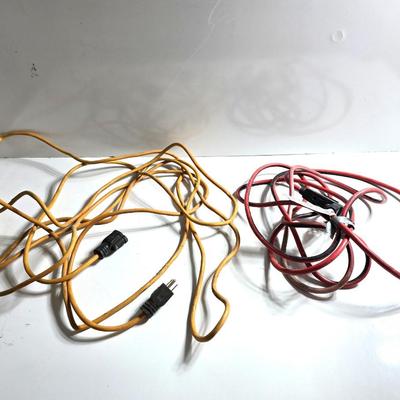 2 Extension Cords – Yellow & Red