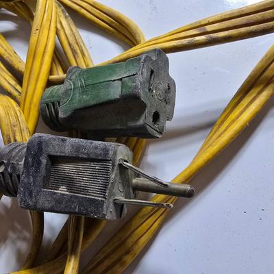 Lot of 3 Extension Cords – Heavy Duty & Multi-Outlet
