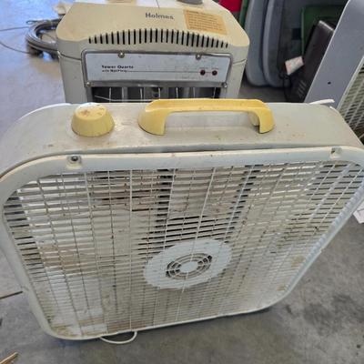 Holmes Tower Quartz Heater + Box Fan Combo