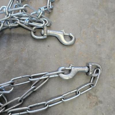 Steel Cable Coil and assortment of small Chain