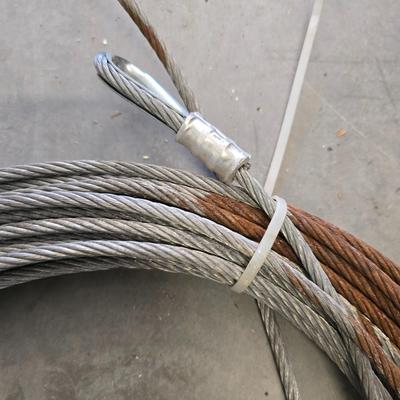 Steel Cable Coil and assortment of small Chain