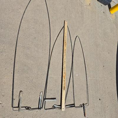 Lot of 3 Vintage Wire Fur Stretchers – Assorted Sizes