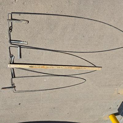 Lot of 3 Vintage Wire Fur Stretchers – Assorted Sizes