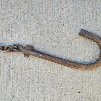 Heavy-Duty Tow Chain with Multiple Hooks and smaller chain sections