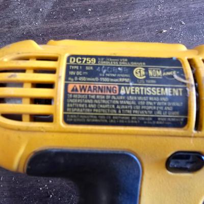 DeWalt 18V Drill Lot with Quik Driver Attachment