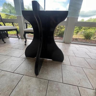 Beveled Glass Top Pedestal Table Plus Chairs ( BSR-RG)