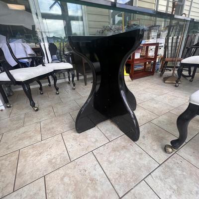 Beveled Glass Top Pedestal Table Plus Chairs ( BSR-RG)
