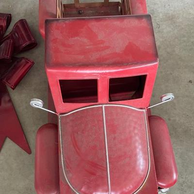 Large red outdoor decor