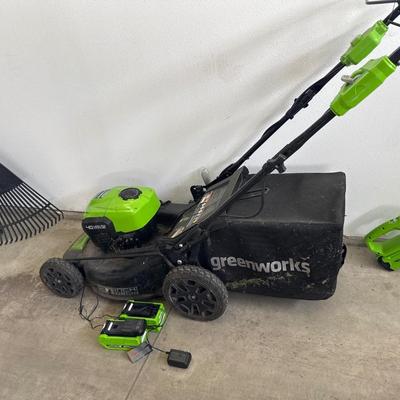 Greenworks 40volt lawn mower with bagger