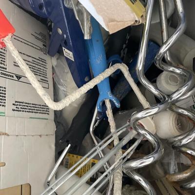 Painting supplies in tote