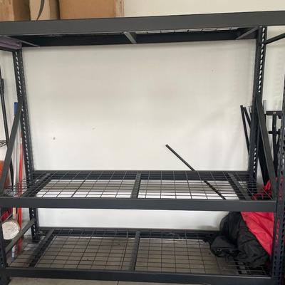 Black metal shelving 2