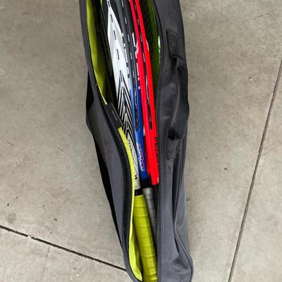 Bag of tennis rackets