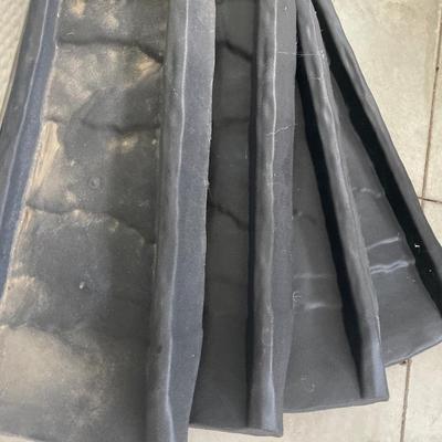 Down spout shoots and concrete step