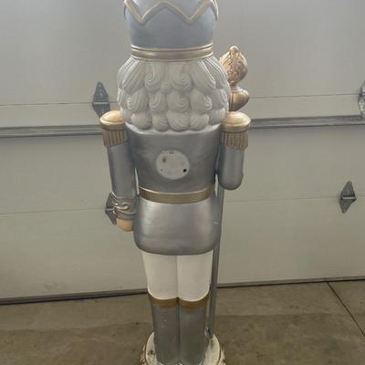 62” tall nutcracker light up decor with trees