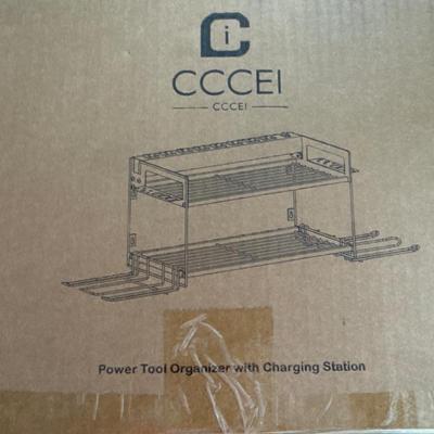 New in box. 2 different power tool organizers and one with charging station