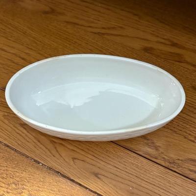 Oval White Platter or Shallow Serving Bowl