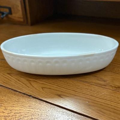 Oval White Platter or Shallow Serving Bowl