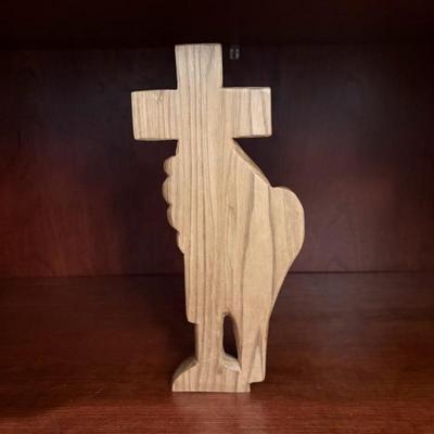 Holy Land Olive Wood Cross in Hand 2009