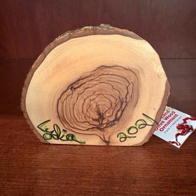 Olive Wood Nativity Ornament