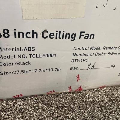 TCL 48” LED ceiling fan NEW