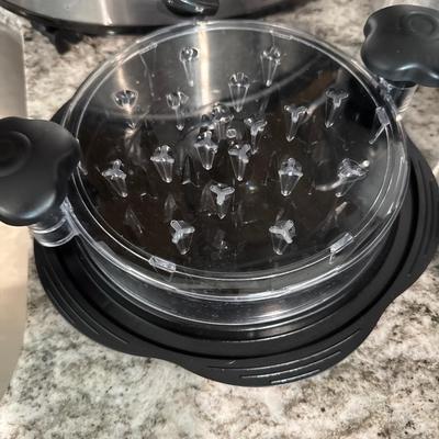 Crock pots shredded meats helper and huge pot