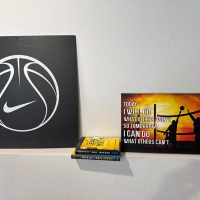 Inspirational Wall decor and books