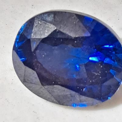 Sri Lanka lab grown blue sapphire 9.07 carats