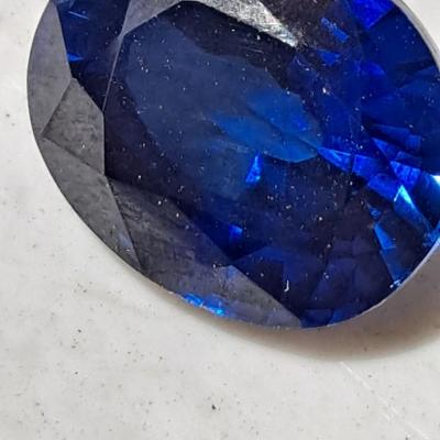 Sri Lanka lab grown blue sapphire 9.07 carats
