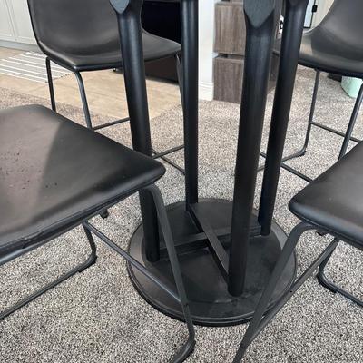 Marble table with 4 chairs