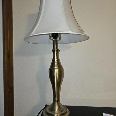 Brass Lamp white shade