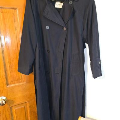 Ladies Black Trench coat.