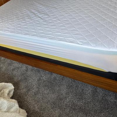 Queen Size memory foam mattress boxspring with head and foot boards