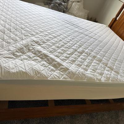 Queen Size memory foam mattress boxspring with head and foot boards