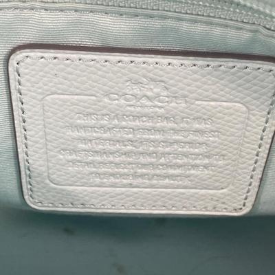 Mint green Coach handbag