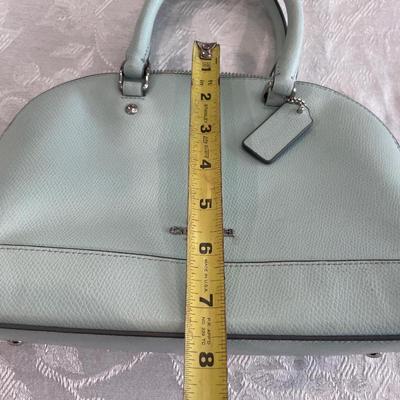 Mint green Coach handbag