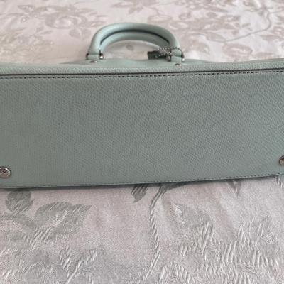 Mint green Coach handbag