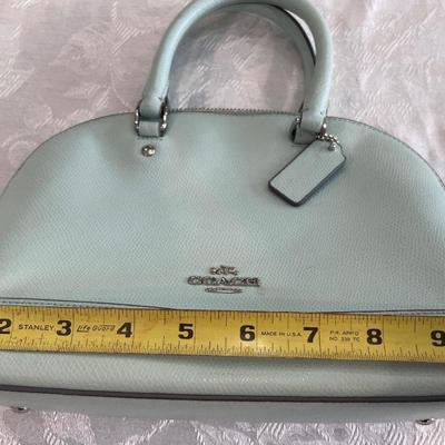 Mint green Coach handbag