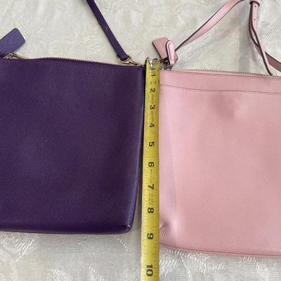 Coach Pink & purple crossbody handbags