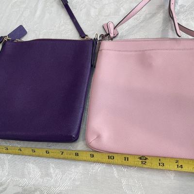 Coach Pink & purple crossbody handbags